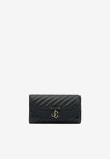 Jimmy Choo Curved Quilted Leather Chain Clutch Black AVN CURVE WALLET/CHNHBUBLACK/SHINY GOLD_465d71f6-4c29-4d0d-b0e9-c2c7b3c8ce39