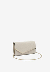 Jimmy Choo Emmie Glittered Clutch Silver EMMIEGQILIGHT SOFT GOLD/LIGHT GOLD_7537c331-a769-4d20-b2a4-c451c273c9b3