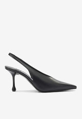 Jimmy Choo Isa 80 Calf Leather Slingback Pumps Black ISA 80CLFBLACK_51621d3e-ef50-4ec1-9b04-8f0ccea301b8