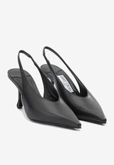 Jimmy Choo Isa 80 Calf Leather Slingback Pumps Black ISA 80CLFBLACK_51621d3e-ef50-4ec1-9b04-8f0ccea301b8