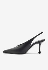 Jimmy Choo Isa 80 Calf Leather Slingback Pumps Black ISA 80CLFBLACK_51621d3e-ef50-4ec1-9b04-8f0ccea301b8