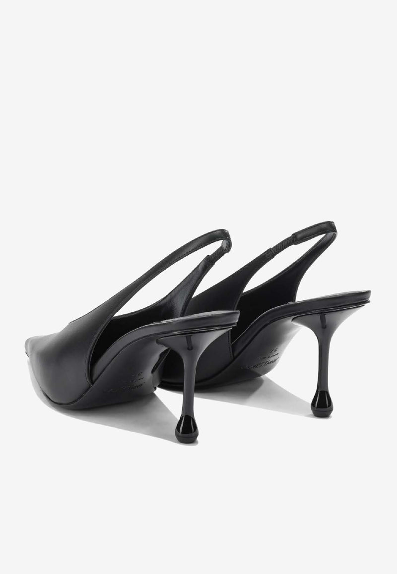 Jimmy Choo Isa 80 Calf Leather Slingback Pumps Black ISA 80CLFBLACK_51621d3e-ef50-4ec1-9b04-8f0ccea301b8