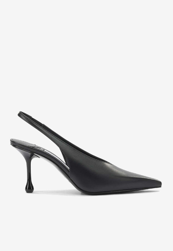 Jimmy Choo Isa 80 Calf Leather Slingback Pumps Black ISA 80CLFBLACK_51621d3e-ef50-4ec1-9b04-8f0ccea301b8