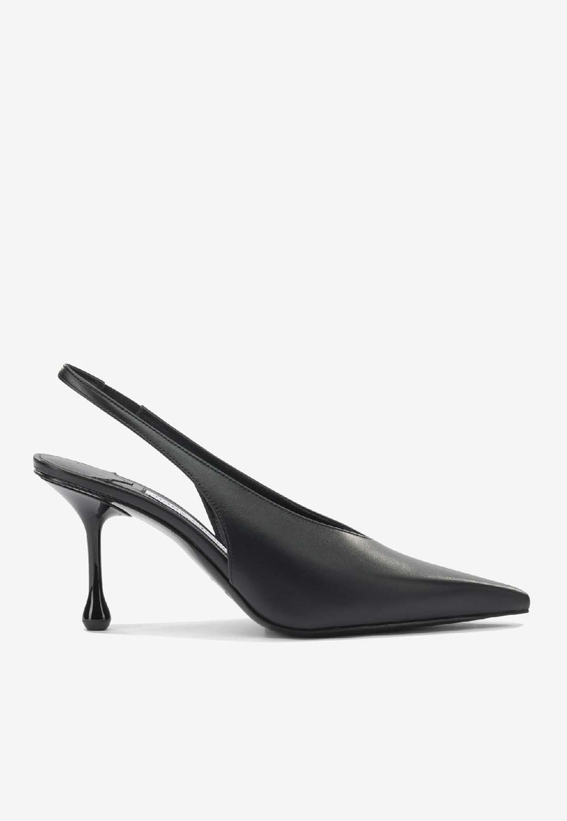 Jimmy Choo Isa 80 Calf Leather Slingback Pumps Black ISA 80CLFBLACK_51621d3e-ef50-4ec1-9b04-8f0ccea301b8
