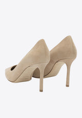 Jimmy Choo Romy 85 Suede Pumps Beige ROMY 85KDUCHAI_250c152f-5d37-43f5-b57a-b0e3a6dd0384