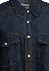 Khaite Grenon Denim Shirt Blue 1184923040040_1cc3968a-eae9-4ffb-8151-5bc6cf071a87