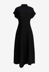 Khaite Lyra Midi Dress Black 18208429200_a3321183-7033-480b-9b97-a7c30c13baa1