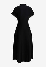 Khaite Lyra Midi Dress Black 18208429200_a3321183-7033-480b-9b97-a7c30c13baa1