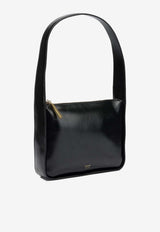 Khaite Small Lori Polished Leather Shoulder Bag Black H1043-877200_5124429a-bef6-4b15-945c-fa4a0f5b0c97