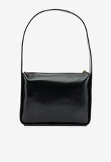 Khaite Small Lori Polished Leather Shoulder Bag Black H1043-877200_5124429a-bef6-4b15-945c-fa4a0f5b0c97
