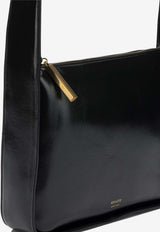 Khaite Small Lori Polished Leather Shoulder Bag Black H1043-877200_5124429a-bef6-4b15-945c-fa4a0f5b0c97