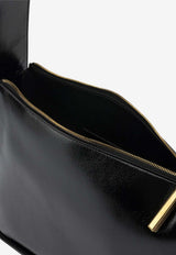 Khaite Small Lori Polished Leather Shoulder Bag Black H1043-877200_5124429a-bef6-4b15-945c-fa4a0f5b0c97