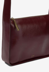 Khaite Small Lori Polished Leather Shoulder Bag Bordeaux H1043-877524_9a0eff2a-f1da-41da-83e7-55911c6084b9