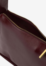 Khaite Small Lori Polished Leather Shoulder Bag Bordeaux H1043-877524_9a0eff2a-f1da-41da-83e7-55911c6084b9