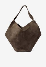 Khaite Medium Lotus Suede Tote Bag Brown H2037-726732_4f33e279-e7c3-447f-97d0-905e2770625e