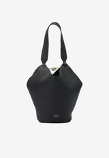 Khaite Lotus Mini Shoulder Bag Black