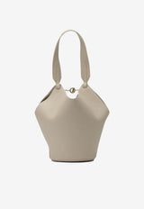 Khaite Lotus Mini Shoulder Bag Beige