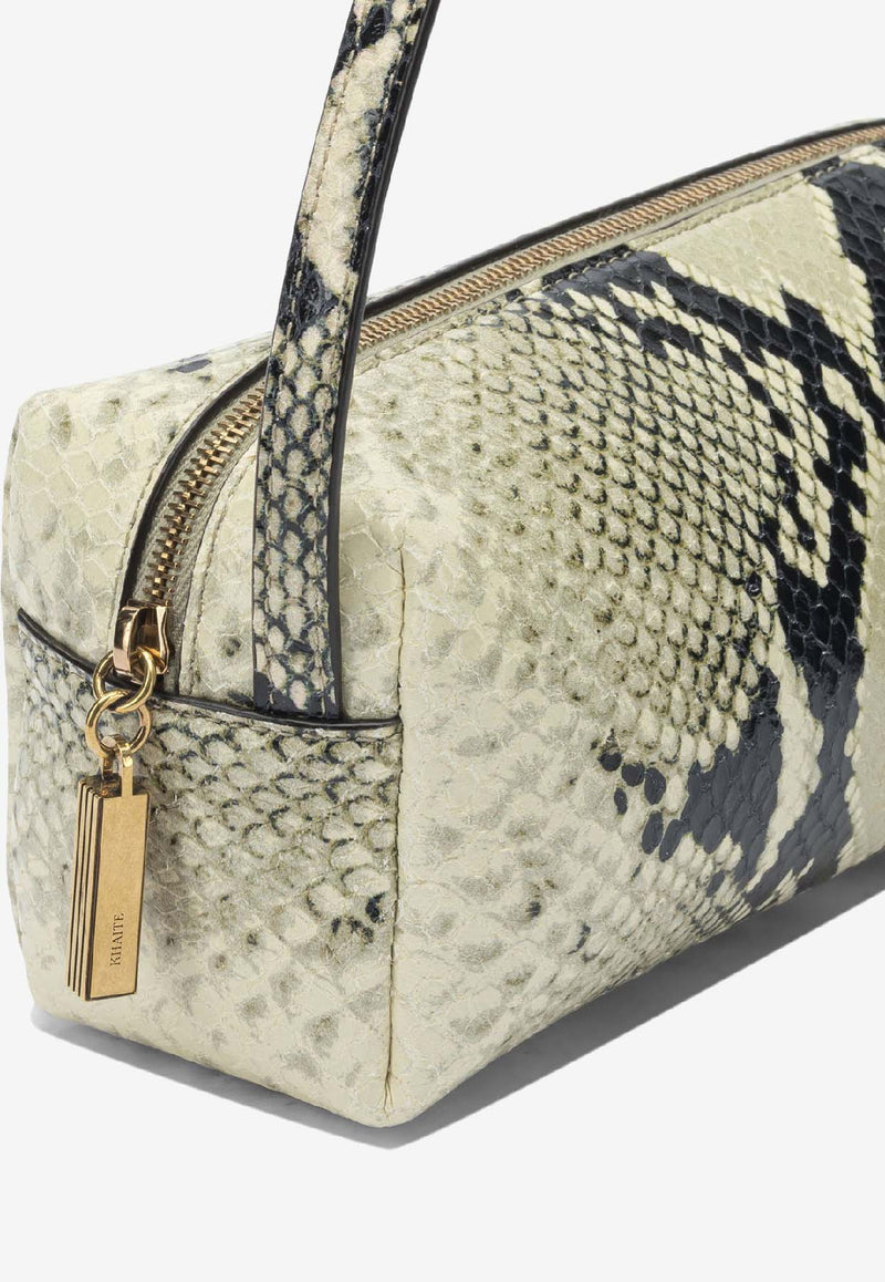 Khaite Mini Kye Python Print Leather Crossbody Bag  Beige H3041-803121_45aa192c-74f9-474e-97b3-42b5c9d712b2
