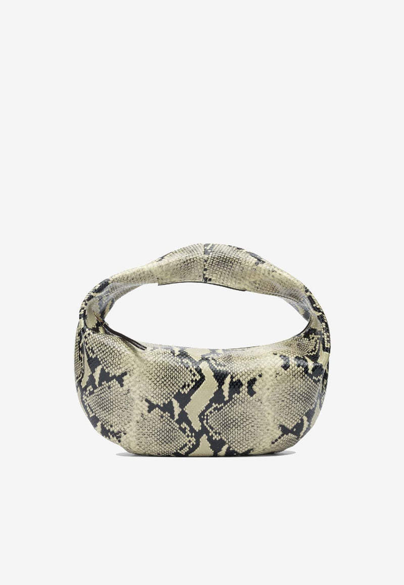 Khaite Medium Olivia Python Print Leather Hobo Bag  Beige H6015-1005121_a41ff739-88ce-4b5b-b66f-e5041e2500f3