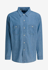 Levi's Denim Buttoned Shirt  Blue