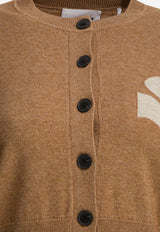Marant Étoile Newton Buttoned Cardigan Brown