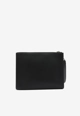 Logo-Print Clutch Bag