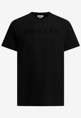 Alexander McQueen Logo Print T-shirt Black 847750QTAD5548_cd7c1176-aa08-4b63-ae1d-3ceef4b285b7