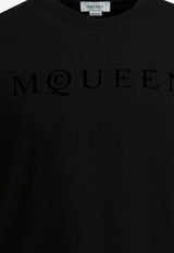 Alexander McQueen Logo Print T-shirt Black 847750QTAD5548_cd7c1176-aa08-4b63-ae1d-3ceef4b285b7