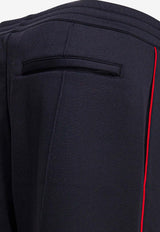 Alexander McQueen Elasticated Waist Track Pants Blue 852206QXACH4002_9e537788-3448-4991-8b67-79346480e459