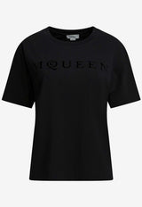 Alexander McQueen Logo Print T-shirt Black 858325QLAE61000_6a765436-8214-455b-869a-88c4b3112d5a
