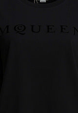 Alexander McQueen Logo Print T-shirt Black 858325QLAE61000_6a765436-8214-455b-869a-88c4b3112d5a