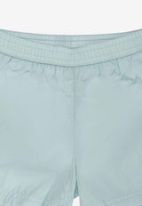 Moncler Kids Baby Boys Logo Patch Swim Shorts Sky Blue 2C00004-B53326711_81418acb-138b-49da-b320-3aa77ecb122c