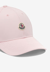 Moncler Kids Boys Logo Patch Baseball Cap Pink 3B00017-0U082507_55165a68-91d4-4960-b0ca-ad08130d4b35