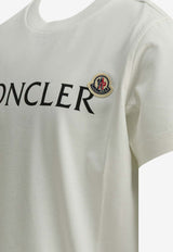 Moncler Kids Boys Logo Print T-shirt White 8C00010-K89AFV034_704f95e5-18ca-4389-94d9-fa895629d6d5