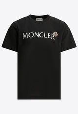 Moncler Kids Boys Logo Print T-shirt Black 8C00010-K89AFV999_f55ad050-f190-42ed-8efc-23a9e388a684