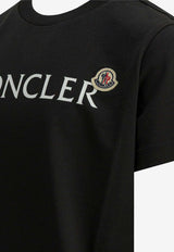 Moncler Kids Boys Logo Print T-shirt Black 8C00010-K89AFV999_f55ad050-f190-42ed-8efc-23a9e388a684