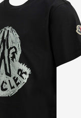 Moncler Kids Boys Printed Logo T-shirt Black 8C00015-89AFV999_593176ca-a58a-4c7d-ba6c-090c94fb1faf