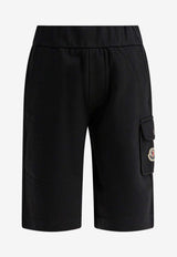 Moncler Kids Boys Logo Track Shorts Black 8H00008-89AKM999_6ad6d05b-0e7b-4572-a696-96f21b0cdc2f