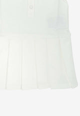 Moncler Kids Baby Girls Logo Patch Flared Polo Dress White 8I00008-8496F034_446dd516-901b-43a7-9ba6-134fad6fdab4