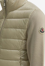 Moncler Kids Girls High-Neck Zip-Up Jacket Beige 9B00005-KM112220C_ae13c6e3-37fa-4bde-8f6e-3787456cbe14
