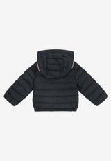 Moncler Kids Baby Boys Logo Patch Down Jacket Blue DILAR1A00024-597YW778_dcfb357f-f8e8-46a9-857d-2374eeb35462