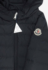 Moncler Kids Baby Boys Logo Patch Down Jacket Blue DILAR1A00024-597YW778_dcfb357f-f8e8-46a9-857d-2374eeb35462