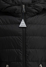 Moncler Kids Girls Hooded Zip-Up Jacket Black GLES1A00031-597YF999_26c1aa27-5383-473d-8632-67dc697e6336