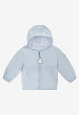 Moncler Kids Baby Boys Logo Patch Hooded Jacket Light Blue SONGU1A00016-53A5E711_bc0a9896-3c26-4aff-a016-9b1715158eb1