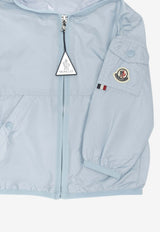 Moncler Kids Baby Boys Logo Patch Hooded Jacket Light Blue SONGU1A00016-53A5E711_bc0a9896-3c26-4aff-a016-9b1715158eb1