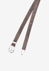 Our Legacy Logo-Plaque Leather Belt  A2208BBRBROWN_ca233ddc-b60b-4d6e-88a9-eb2091a60554