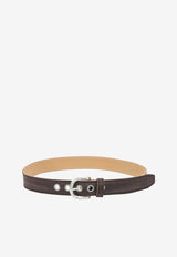 Our Legacy Denim and Leather Belt Brown A2268FMCHOCO_2e12500e-20c3-4936-9919-7df0eab39ccf