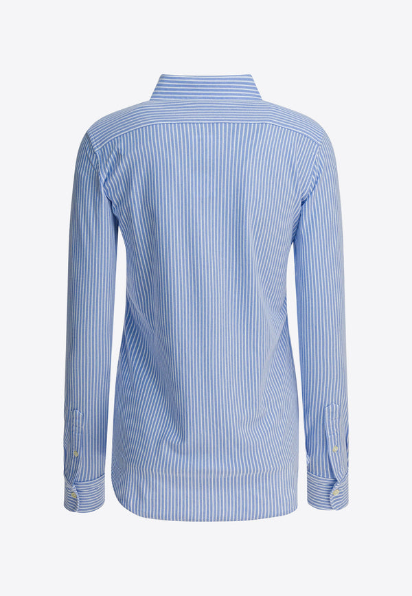 Polo Ralph Lauren Oxford Striped Long-Sleeved Shirt Light Blue 211664416002HARBOR ISLAND WHITE/BLUE_108b5e0d-18ab-4b4f-86fa-4f62170d1ade