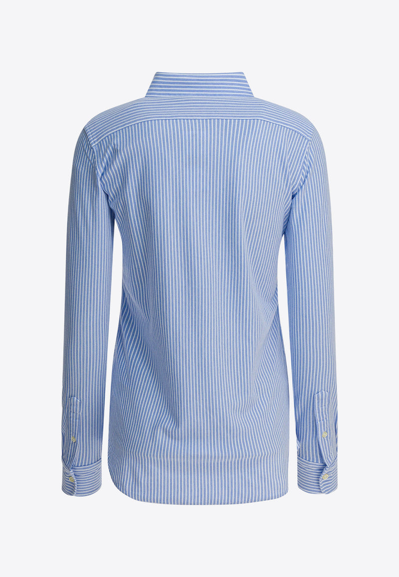Polo Ralph Lauren Oxford Striped Long-Sleeved Shirt Light Blue 211664416002HARBOR ISLAND WHITE/BLUE_108b5e0d-18ab-4b4f-86fa-4f62170d1ade