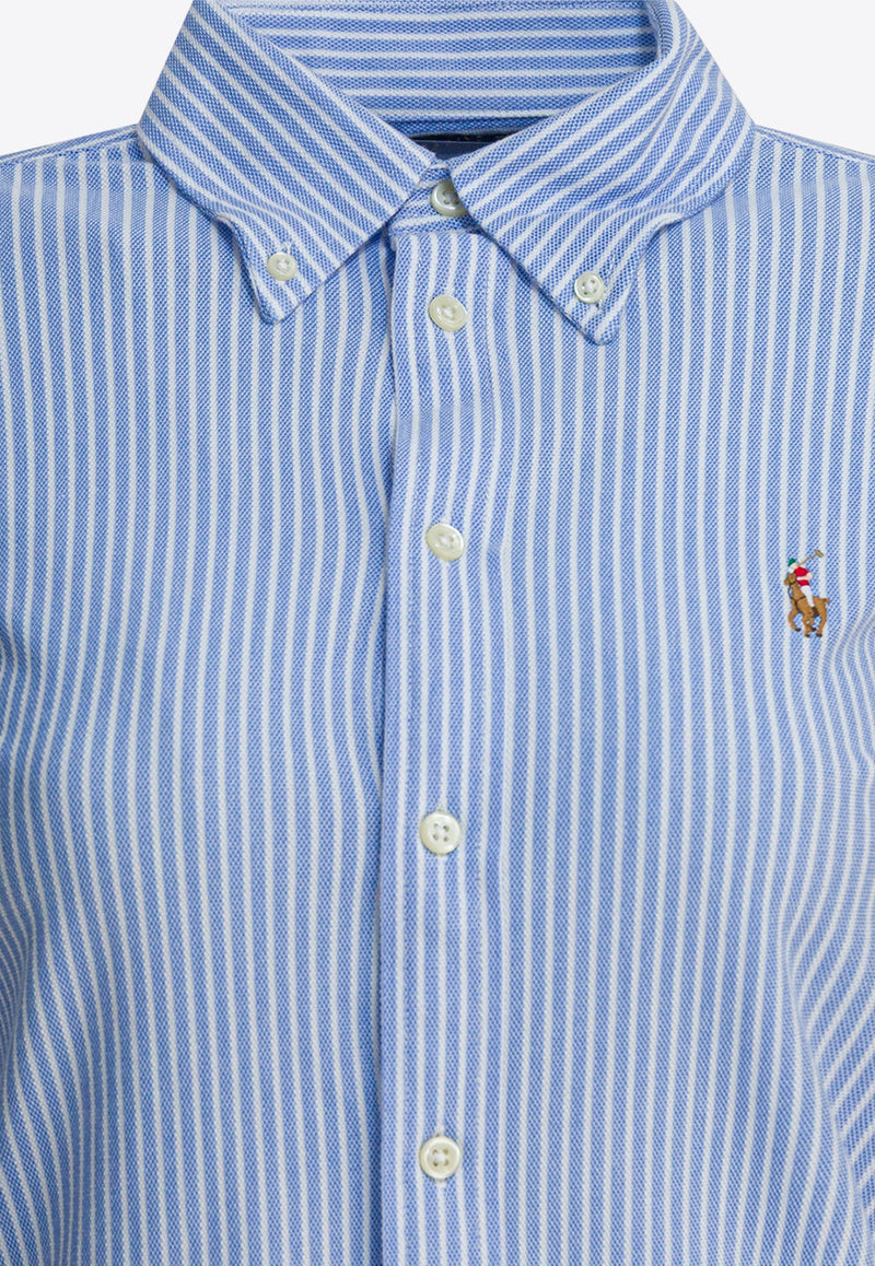 Polo Ralph Lauren Oxford Striped Long-Sleeved Shirt Light Blue 211664416002HARBOR ISLAND WHITE/BLUE_108b5e0d-18ab-4b4f-86fa-4f62170d1ade